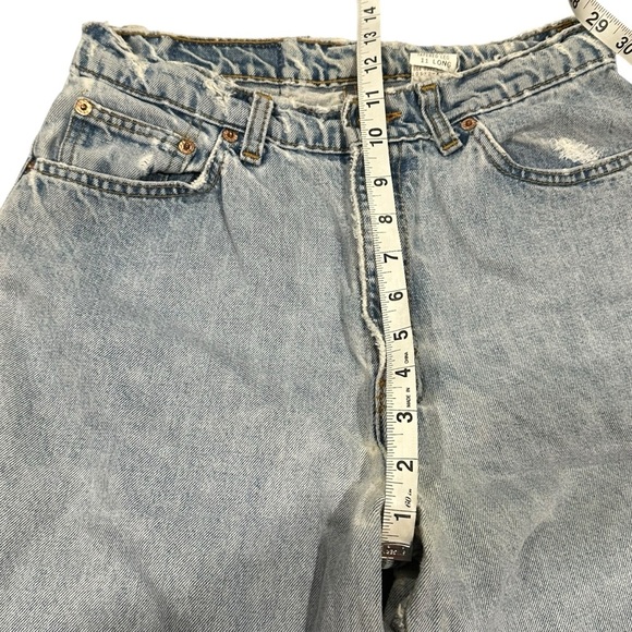 Levi's | Light Blue Denim Jeans Worn Holy Butt Rip Jeans 11L (tag size) modern 9 - Picture 10 of 10